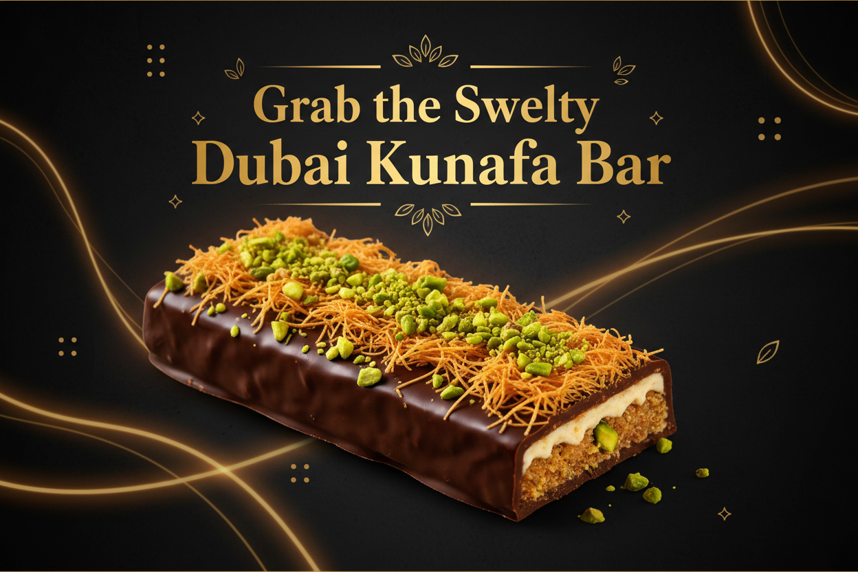 Grab the Swelty Dubai Kunafa Bar